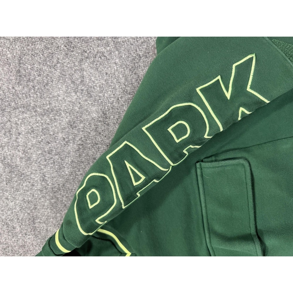 Adidas Ivy Park Sweatshirt Womens Small Green Raglan Crewneck Logo Sleeve Fleece - Picture 6 of 12